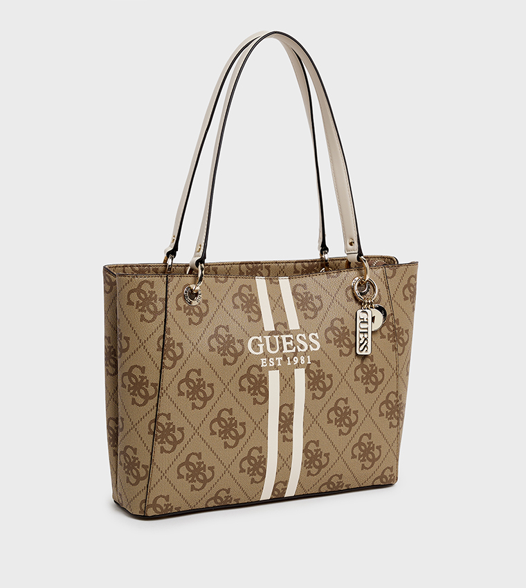 NOELLE II Logo Patterned Tote Bag