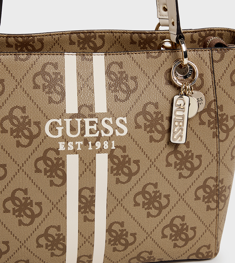 NOELLE II Logo Patterned Tote Bag