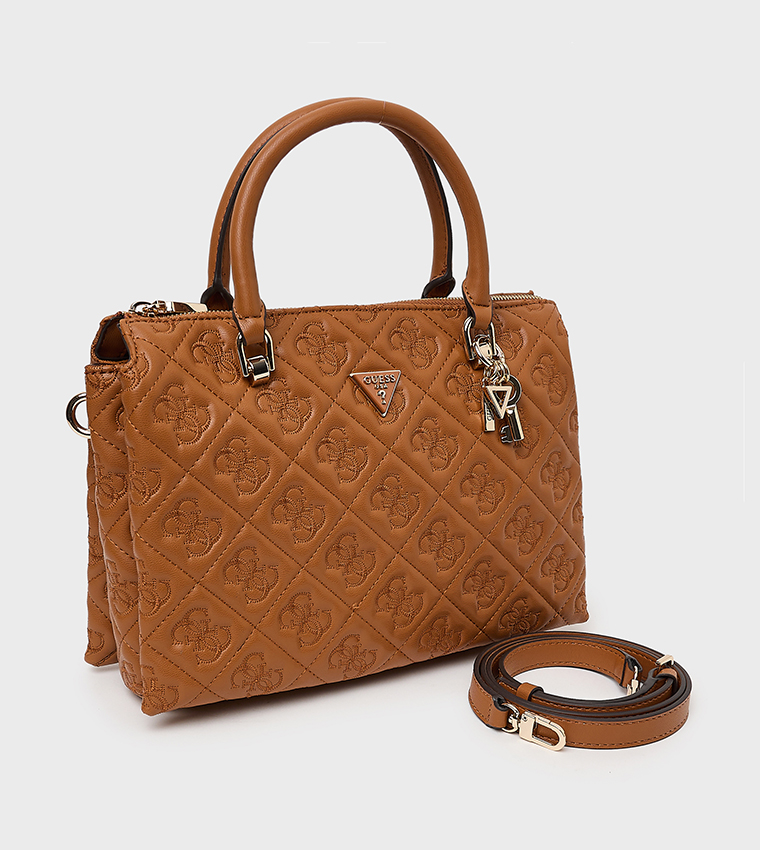 ADELASIA Debossed Satchel Bag