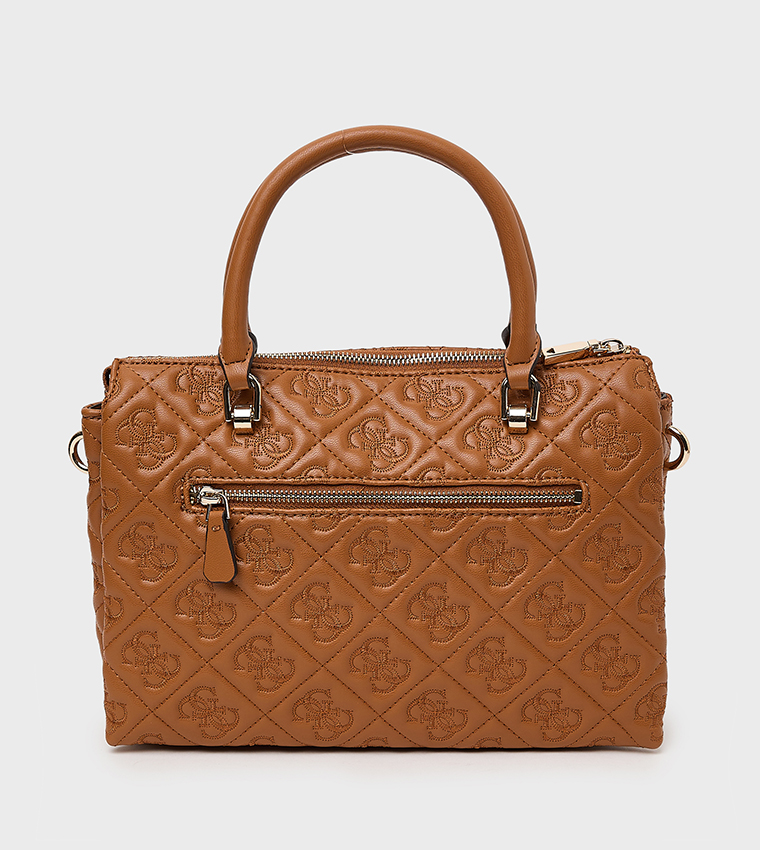 ADELASIA Debossed Satchel Bag