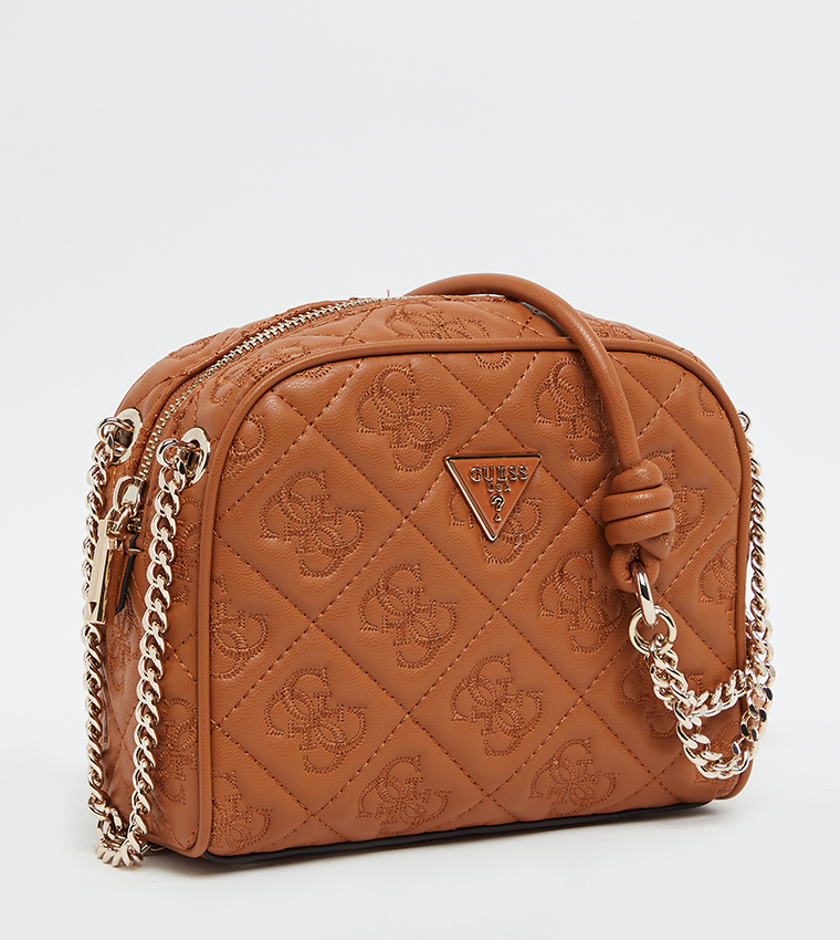 ADELASIA Logo Embroidered Crossbody Bag