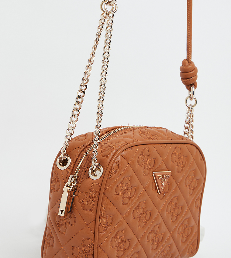 ADELASIA Logo Embroidered Crossbody Bag