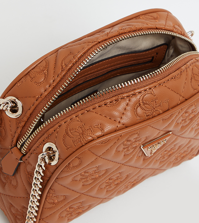 ADELASIA Logo Embroidered Crossbody Bag
