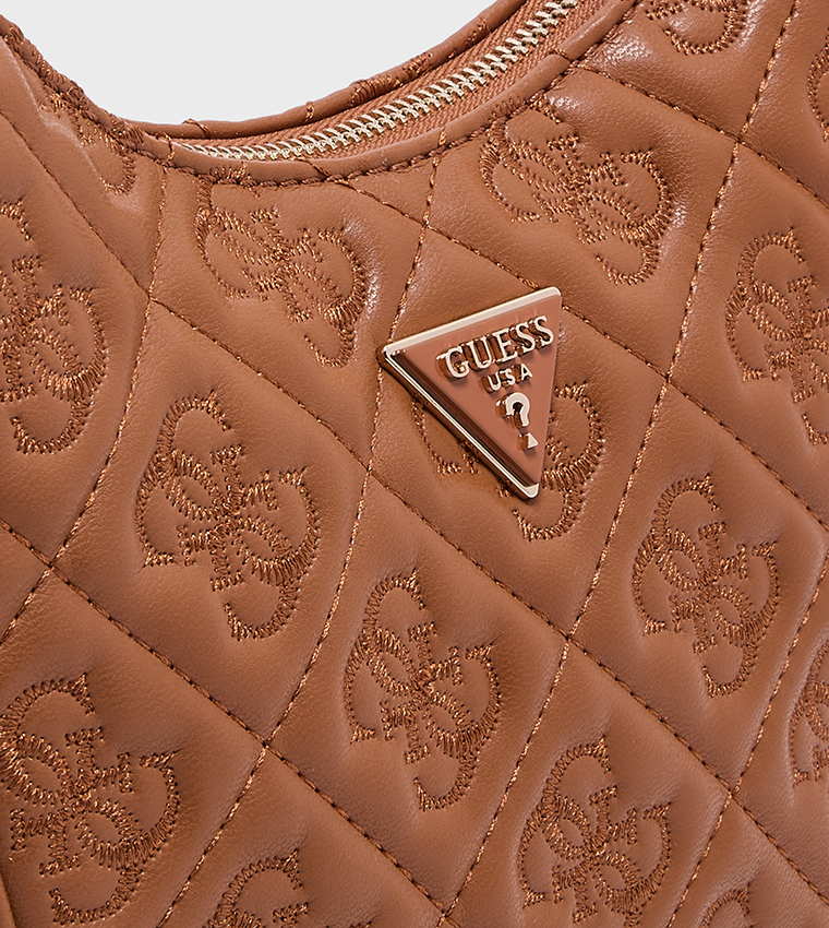 ADELASIA Debossed Shoulder Bag