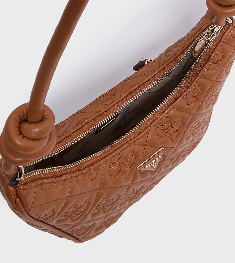 ADELASIA Debossed Shoulder Bag