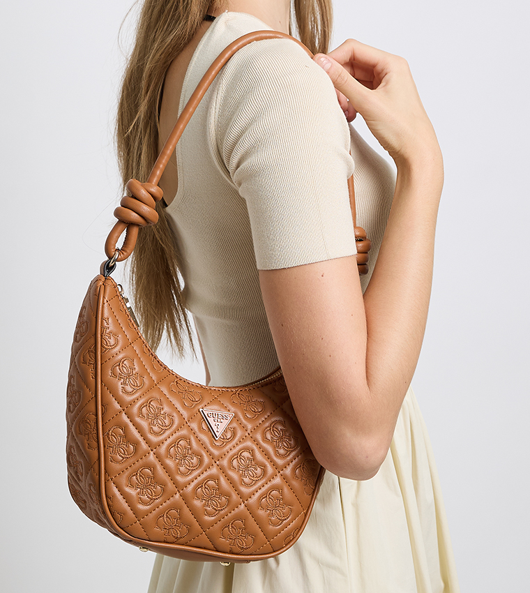 ADELASIA Debossed Shoulder Bag