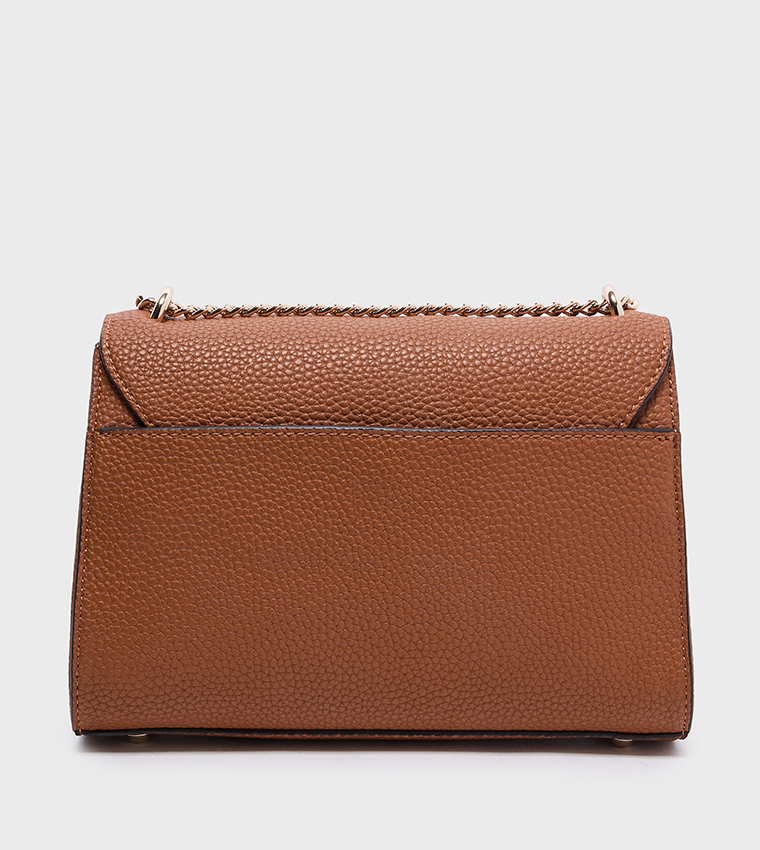 CALISTA Textured Flap Convertible Crossbody Bag