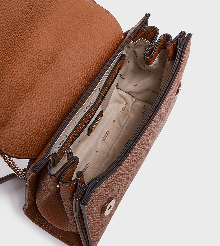 CALISTA Textured Flap Convertible Crossbody Bag