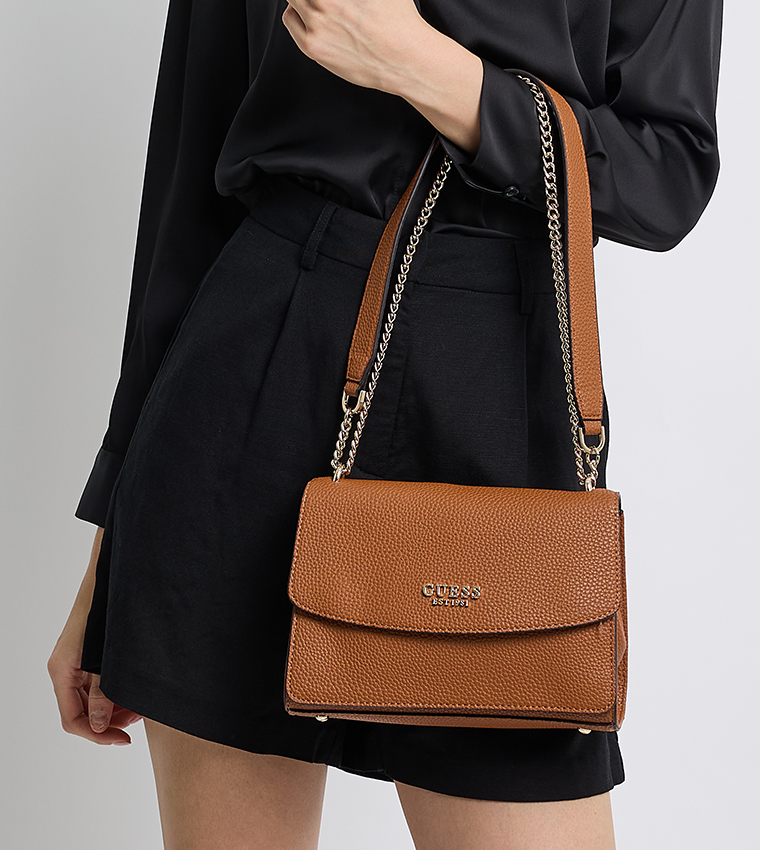 CALISTA Textured Flap Convertible Crossbody Bag