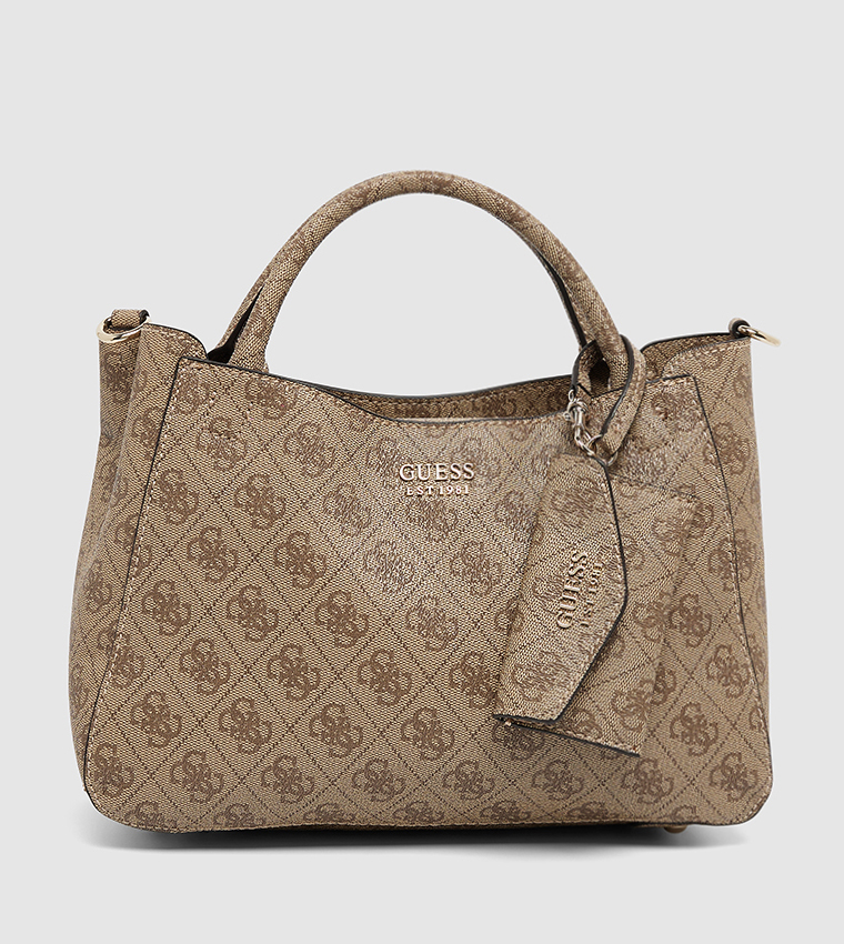 BRENTON Monogram Patterned Satchel Bag