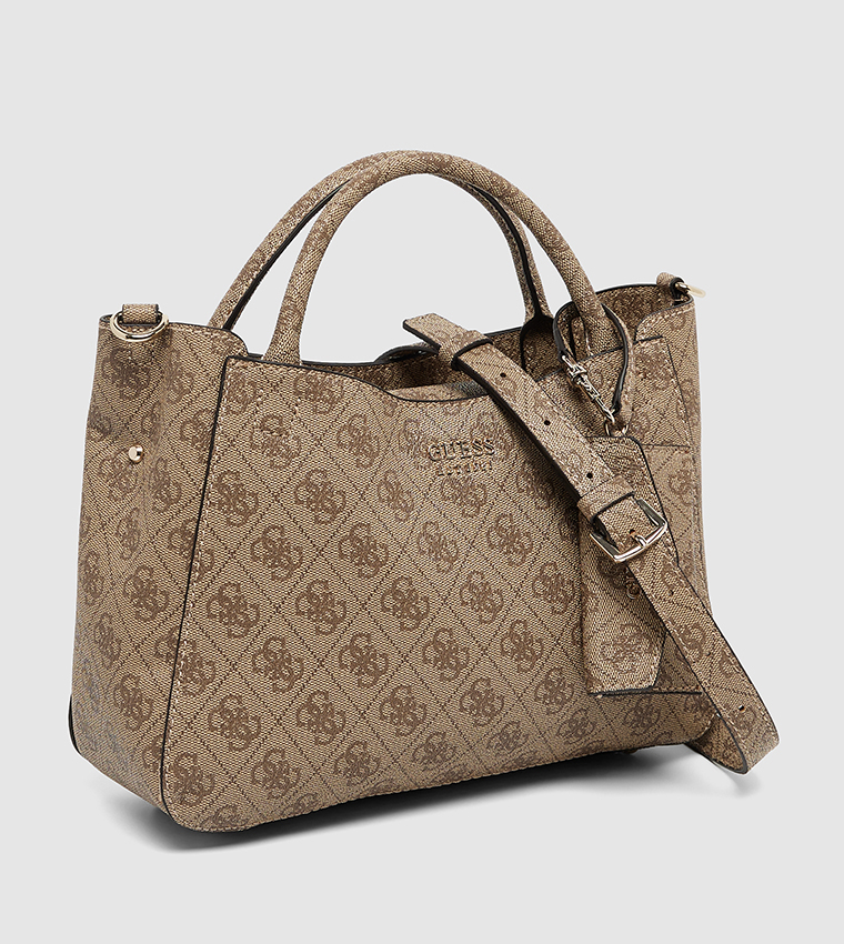 BRENTON Monogram Patterned Satchel Bag
