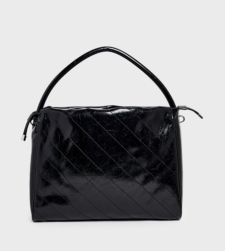 AMYS Glossy Drawstring Tote Bag