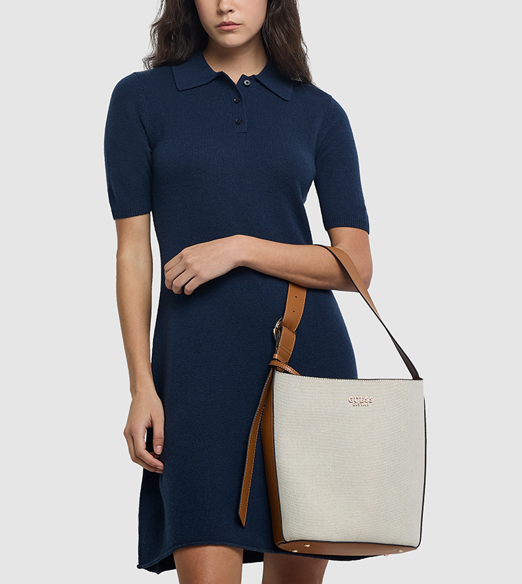 NICOLETTE Textured Shoulder Bag Set