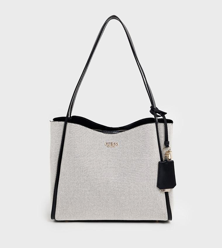 NICOLETTE GIRLFRIEND Textured Tote Bag