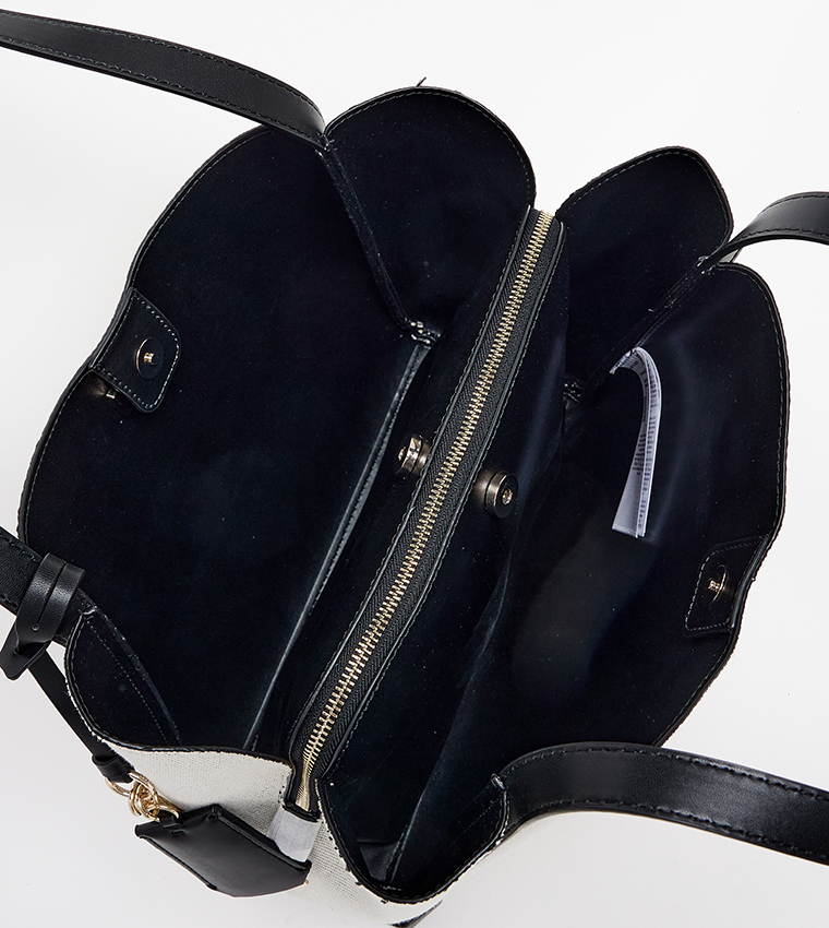 NICOLETTE GIRLFRIEND Textured Tote Bag