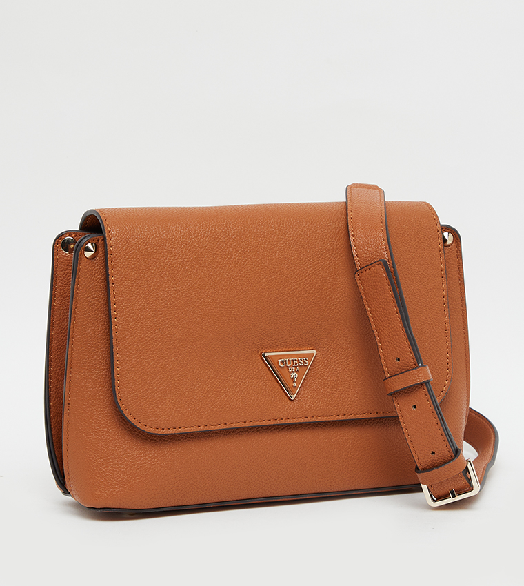 MERIDIAN II Textured Flap Crossbody Bag