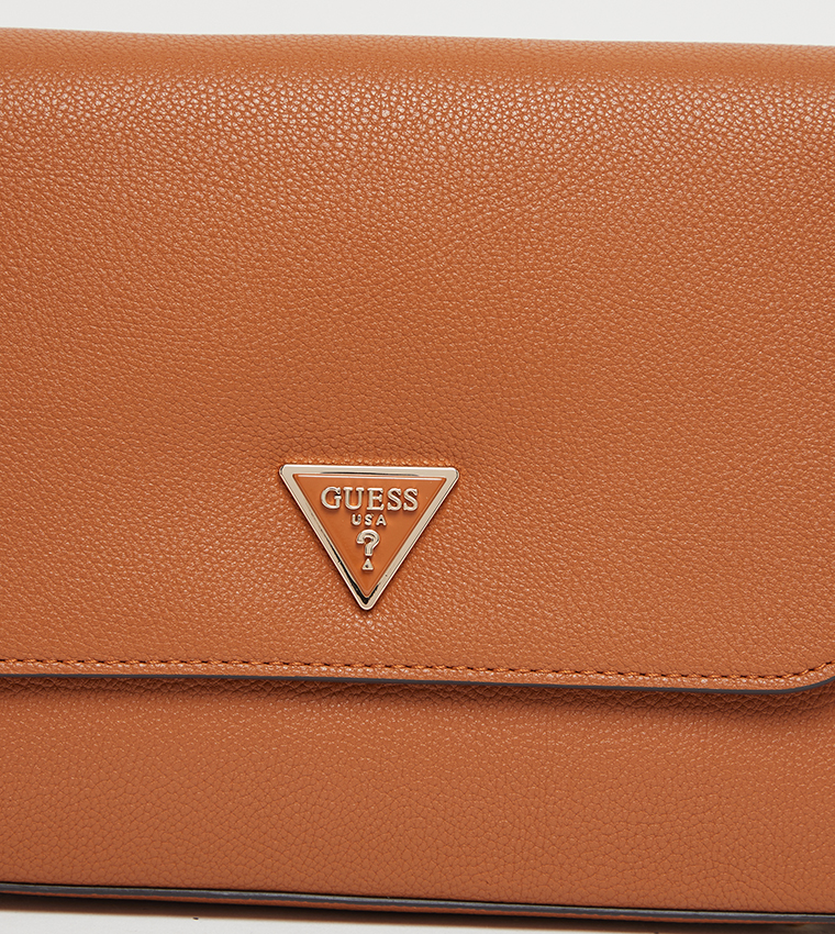 MERIDIAN II Textured Flap Crossbody Bag
