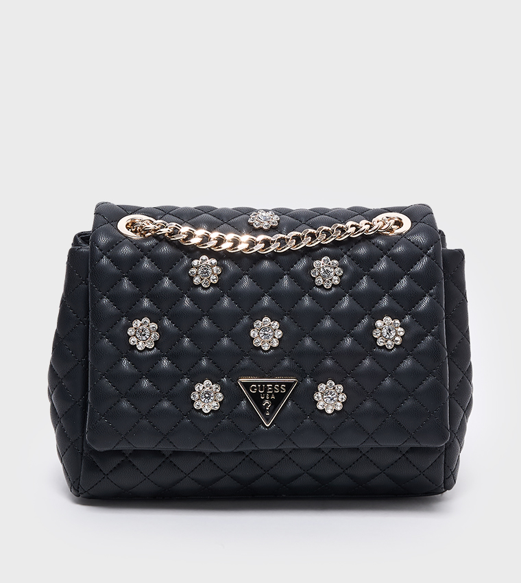 EVERLEE Embellished Flap Convertible Crossbody Bag