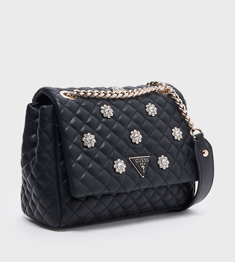 EVERLEE Embellished Flap Convertible Crossbody Bag