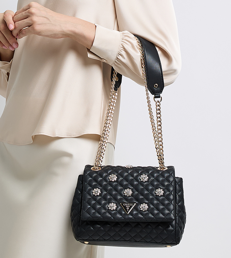 EVERLEE Embellished Flap Convertible Crossbody Bag