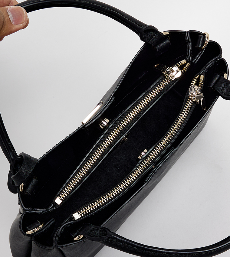 TALENT Textured Satchel Bag
