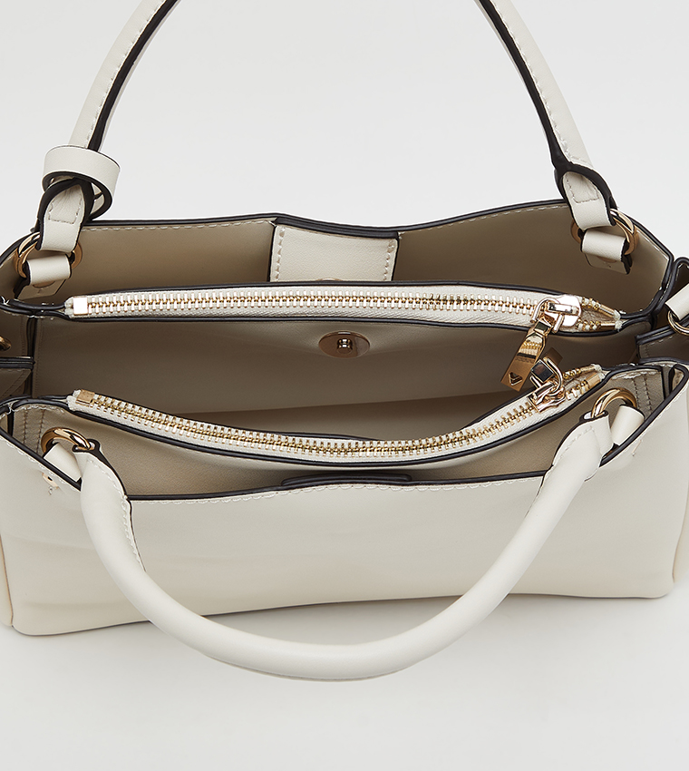 TALENT Textured Satchel Bag