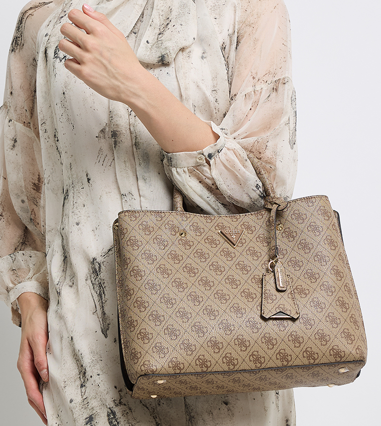 MERIDIAN II GIRLFRIEND Logo Printed Tote Bag
