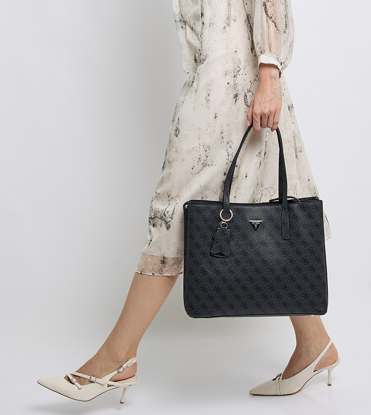 MERIDIAN II GIRLFRIEND Logo Printed Tote Bag