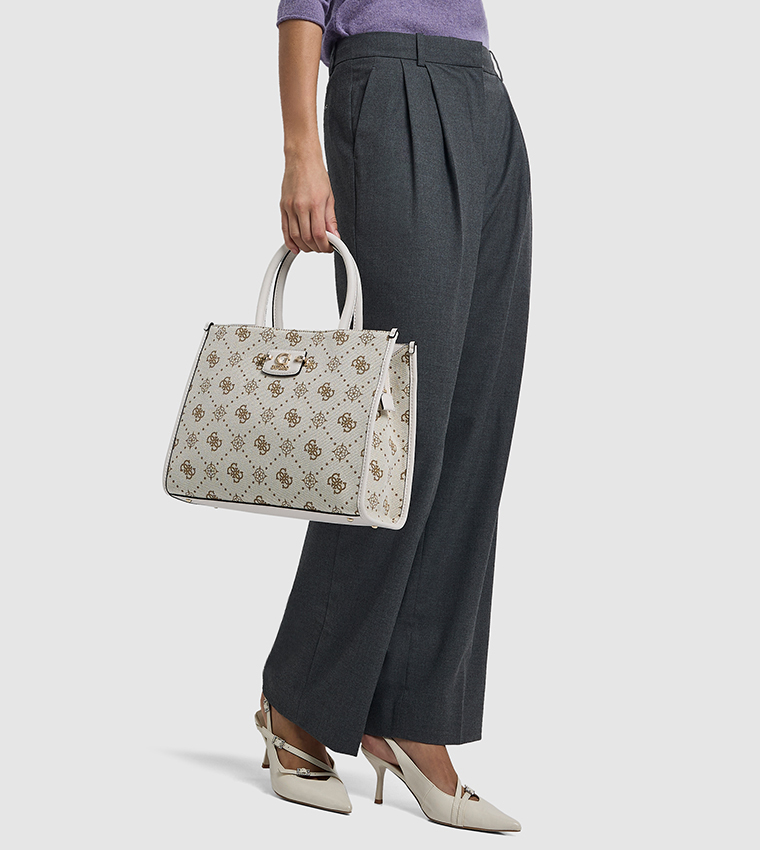 NEDA Monogram Patterned Tote Bag