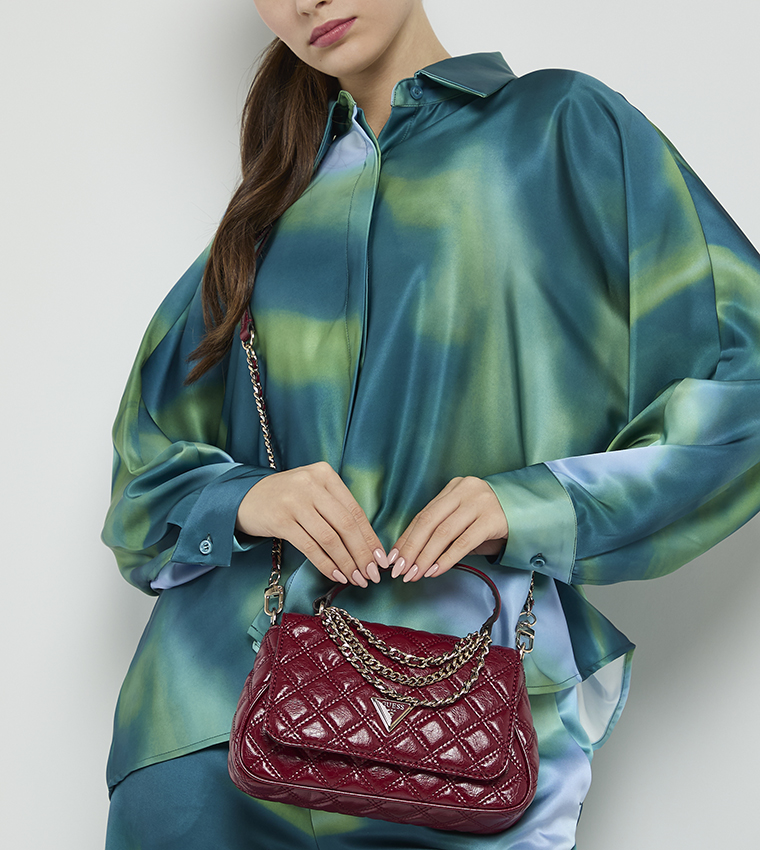 GIULLY II Quilted Top Handle Bag