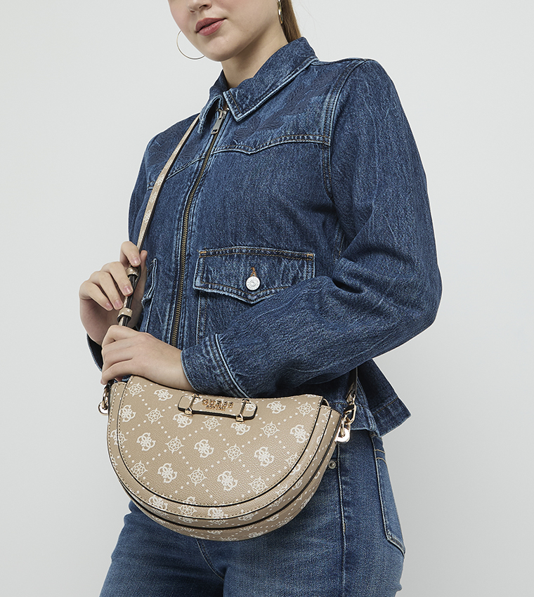SILIA Monogram Patterned Crossbody Bag