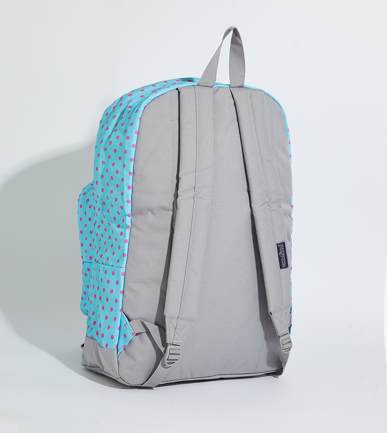 Buy Jansport Polka Dots Zip Closure Backpack In Blue 6thStreet Saudi Arabia