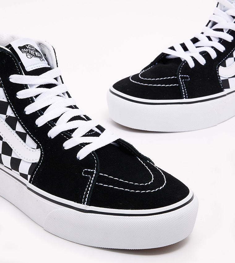 Vans checkerboard clearance platform high tops