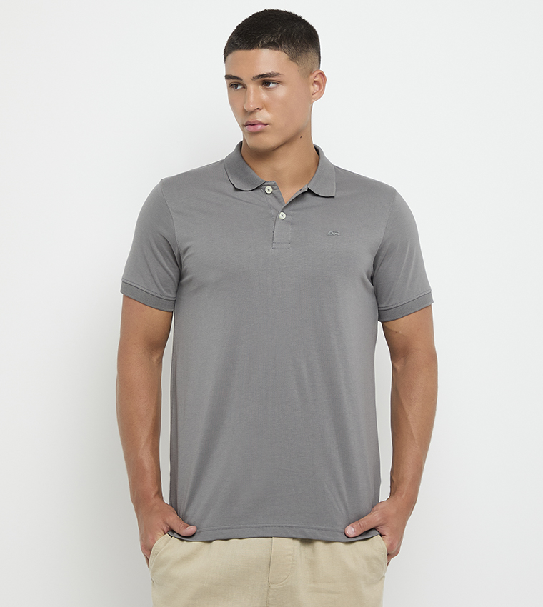 Logo Detail Short Sleeves Polo T-Shirt