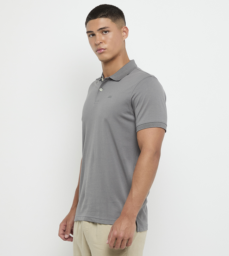 Logo Detail Short Sleeves Polo T-Shirt