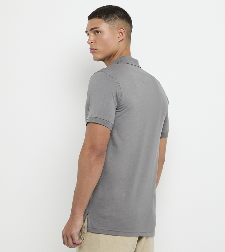 Logo Detail Short Sleeves Polo T-Shirt