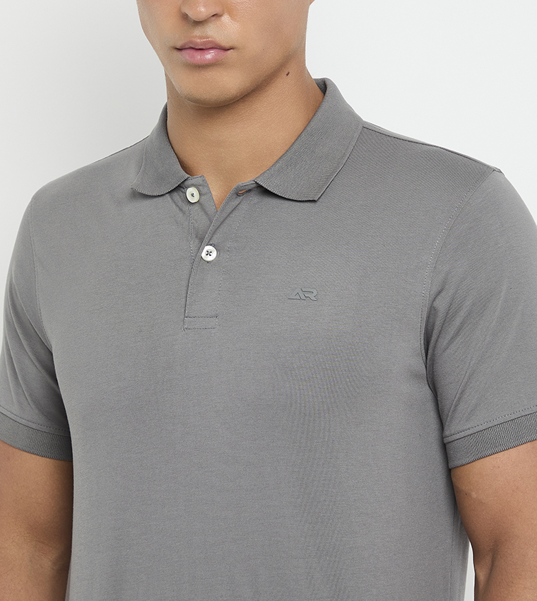 Logo Detail Short Sleeves Polo T-Shirt