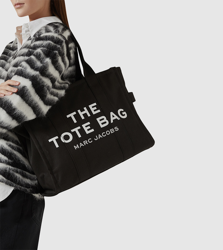 Printed Canvas Large Tote Bag