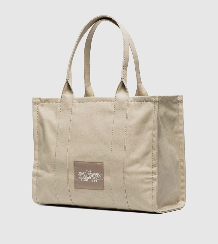 Printed Canvas Large Tote Bag