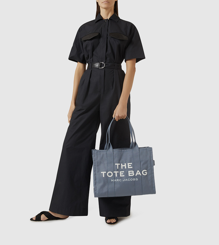 Printed Canvas Large Tote Bag
