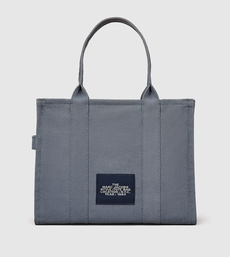 Printed Canvas Large Tote Bag