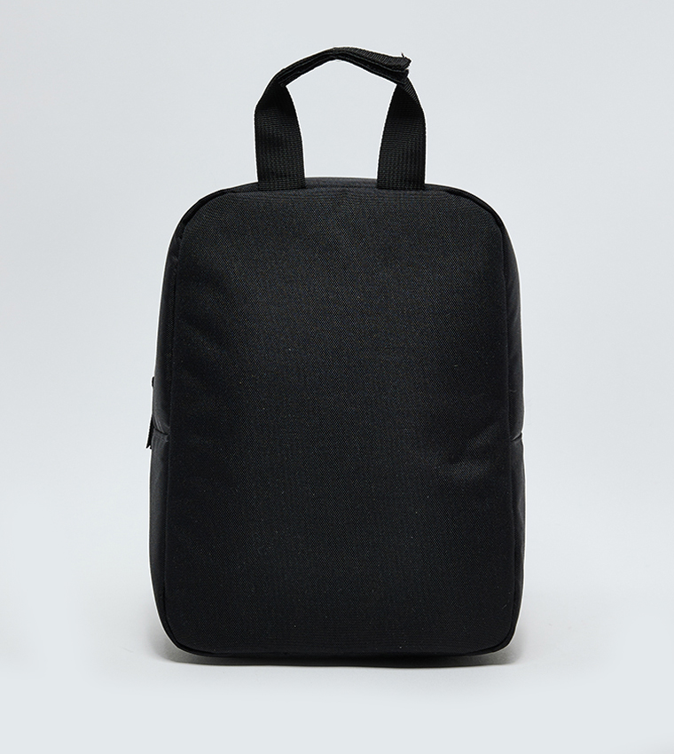 Label Detail Front Pocket Backpack