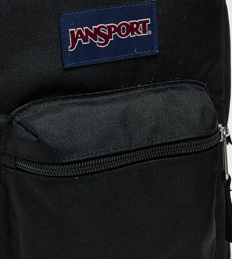 Label Detail Front Pocket Backpack