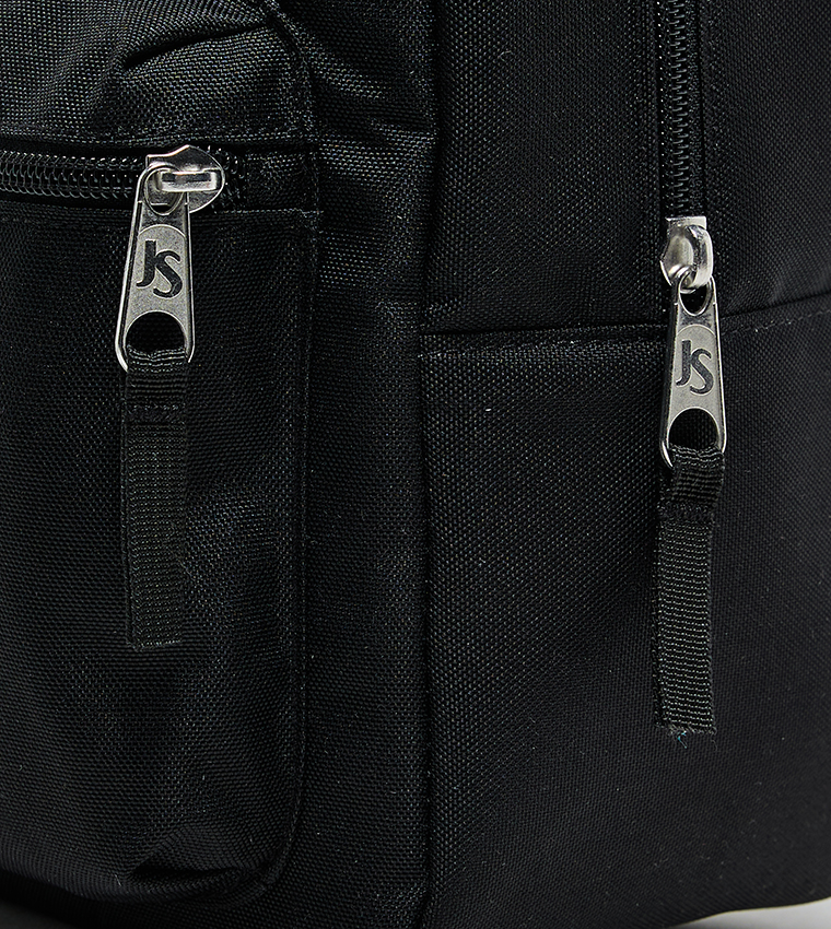 Label Detail Front Pocket Backpack