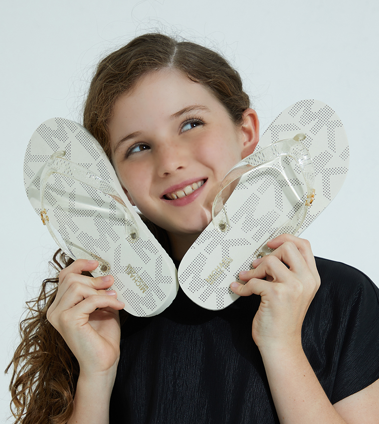 Michael Kors Girls Endine Oversized Flip Flops All Sole Girls Shoes Flip Flops 