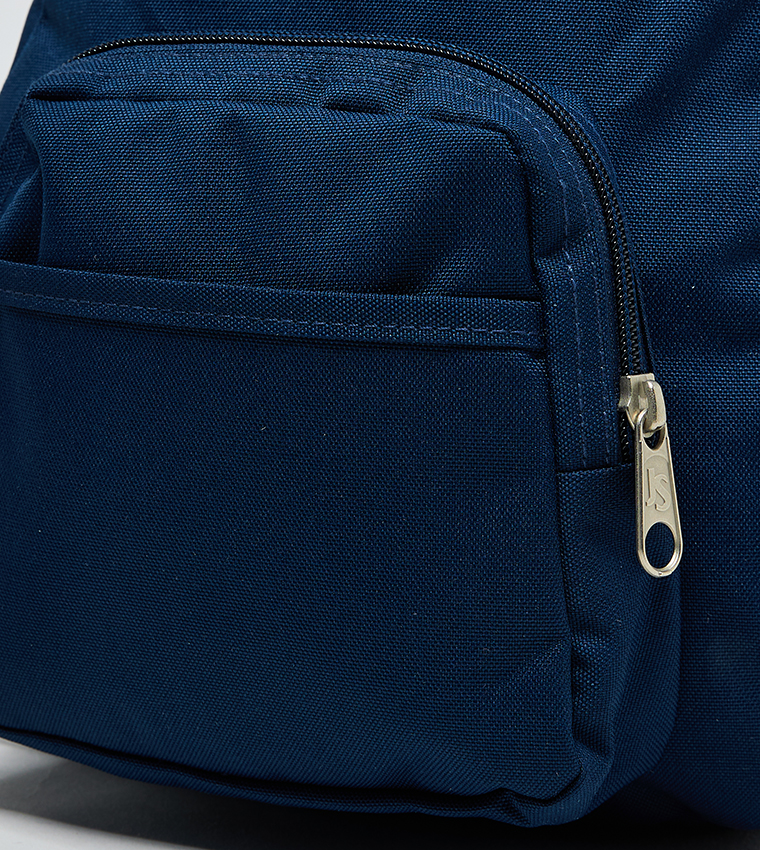 Label Detail Front Pocket Backpack