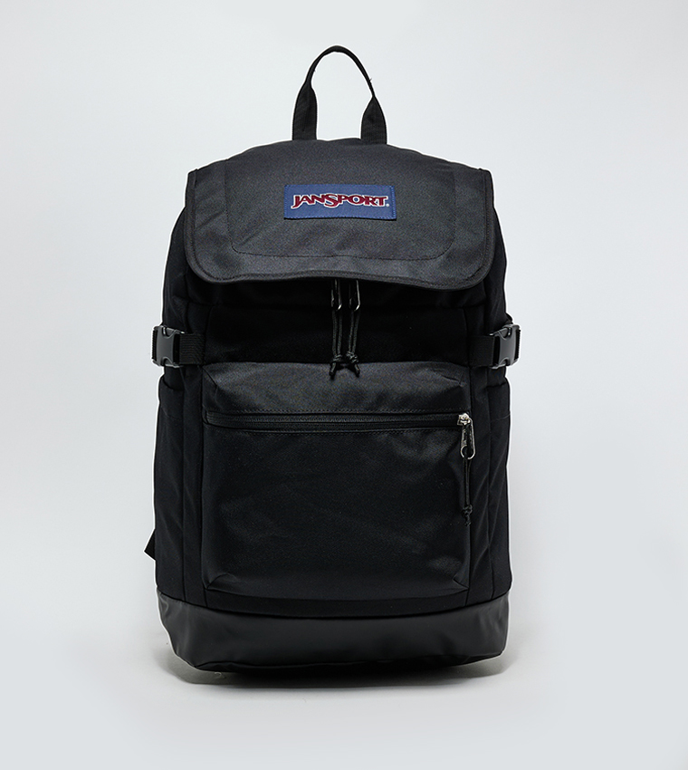 Label Detail Front Pocket Flap Backpack