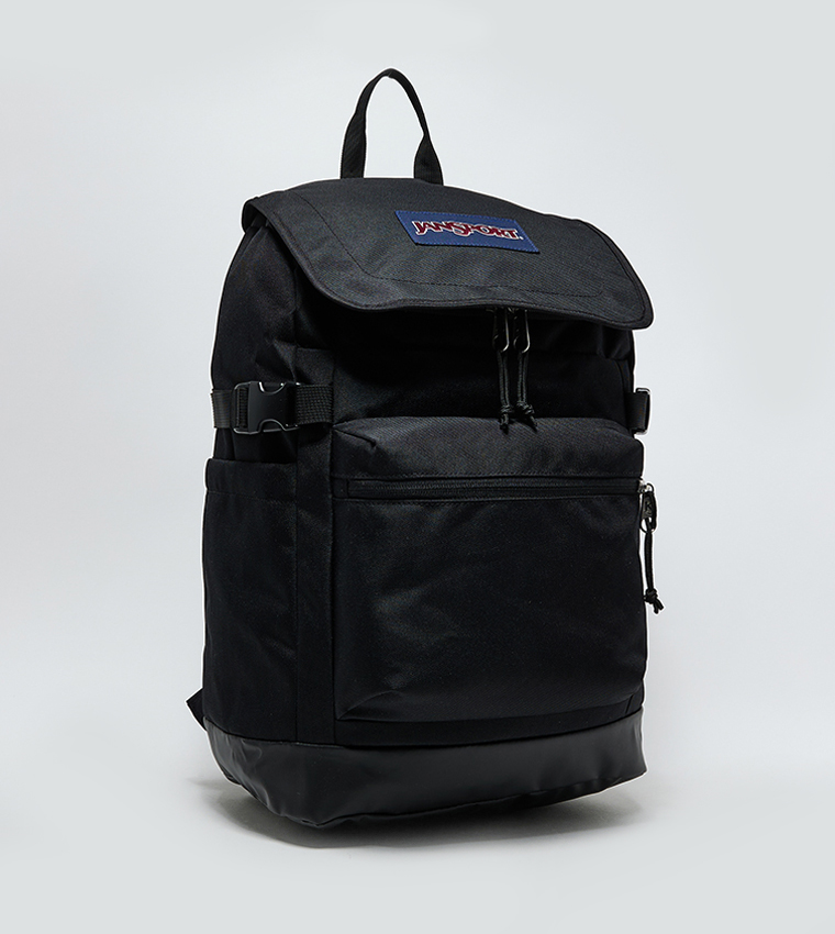 Label Detail Front Pocket Flap Backpack