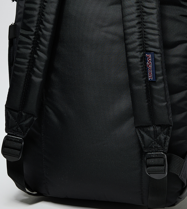 Label Detail Front Pocket Flap Backpack