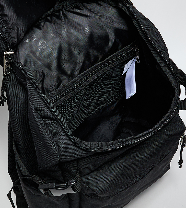 Label Detail Front Pocket Flap Backpack
